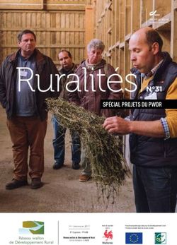 Ruralit&eacute;s N 31 SP&Eacute;CIAL PROJETS DU PWDR - R&eacute;seau wallon de ...