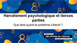 Harcèlement psychologique et tierces parties - Que faire quand le problème s'étend ?
