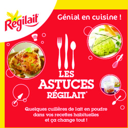 Génial en cuisine ! - Quelques cuillères de lait en poudre dans vos recettes habituelles et ça change tout !