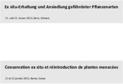 Ex situ-Erhaltung und Ansiedlung gef&auml;hrdeter Pflanzenarten Conservation ex situ et r&eacute;introduction de plantes menac&eacute;es - und 22. Januar 2015 ...