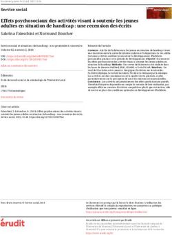 Effets psychosociaux des activit&eacute;s visant &agrave; soutenir les jeunes adultes en situation de handicap : une recension des &eacute;crits