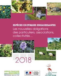 2O18 ESPÈCES EXOTIQUES ENVAHISSANTES - Les nouvelles obligations des particuliers, associations, collectivités - GT IBMA
