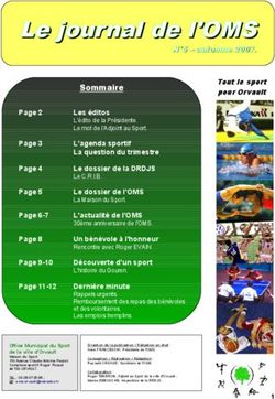 Le journal de l'OMS - Sommaire