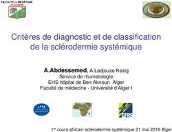 Critères de diagnostic et de classification de la sclérodermie systémique