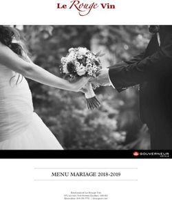 MENU MARIAGE 2018-2019 - Hôtels Gouverneur Trois-Rivières
