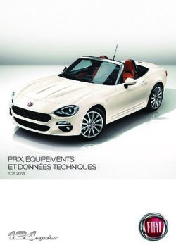 PRIX, &Eacute;QUIPEMENTS ET DONN&Eacute;ES TECHNIQUES 1.06.2018 - Fila R&eacute;seau