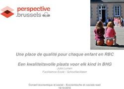 Une place de qualité pour chaque enfant en RBC Een kwaliteitsvolle plaats voor elk kind in BHG - Julie Lumen Facilitatrice Ecole / ...