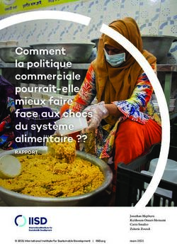 Comment la politique commerciale pourrait-elle mieux faire face aux chocs du système alimentaire ?? - RAPPORT