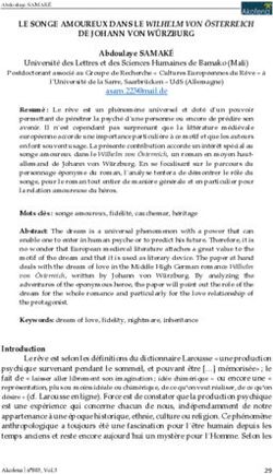 LE SONGE AMOUREUX DANS LE WILHELM VON ÖSTERREICH DE JOHANN VON WÜRZBURG - Revue Akofena