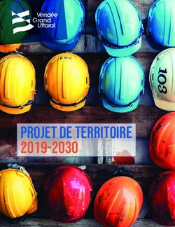 Projet de Territoire 2019-2030 - Vendée Grand Littoral