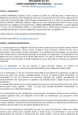 REGLEMENT DU JEU " APERO CAMEMBERT DES REGIONS " - PRESIDENT - Président