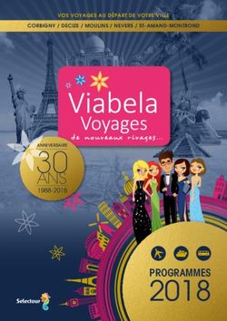 ANS ANNIVERSAIRE 30 - PROGRAMMES - Viabela Voyages
