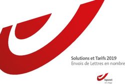 Solutions et Tarifs 2019 Envois de Lettres en nombre - bpost
