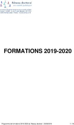 FORMATIONS 2019-2020 - EHESP