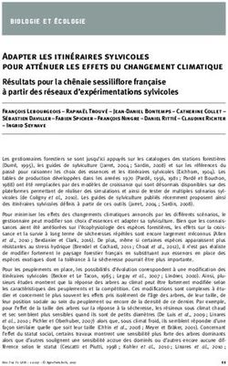 Adapter les itinéraires sylvicoles pour atténuer les effets du changement climatique