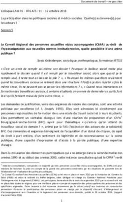 Le Conseil Régional des personnes accueillies et/ou accompagnées (CRPA) au-delà de l'hyperadaptation aux nouvelles normes institutionnelles ...