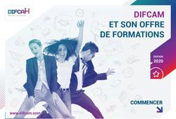 DIFCAM ET SON OFFRE DE FORMATIONS - 2020 ÉDITION
