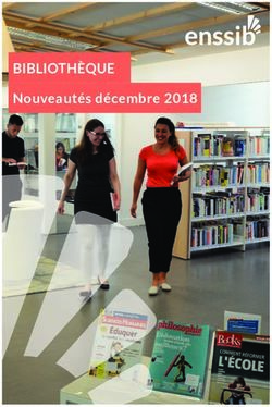 BIBLIOTHÈQUE Nouveautés décembre 2018 - Enssib