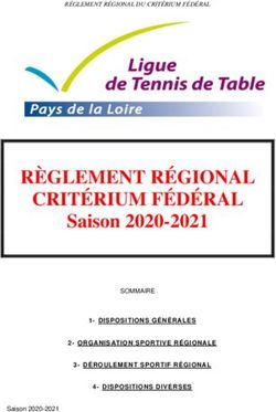 R&Egrave;GLEMENT R&Eacute;GIONAL CRIT&Eacute;RIUM F&Eacute;D&Eacute;RAL - Saison 2020-2021