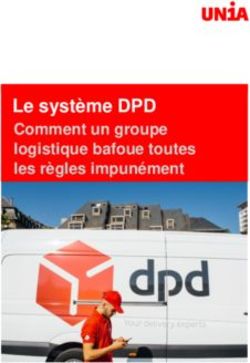 Le système DPD Comment un groupe logistique bafoue toutes les règles impunément - Unia