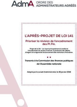 L'APRÈS-PROJET DE LOI 141 - Prioriser la révision de l'encadrement des Pl. Fin - Ordre des administrateurs agréés du ...