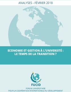 FUCID - ECONOMIE ET GESTION À L'UNIVERSITÉ : LE TEMPS DE LA TRANSITION ? - ANALYSES - FÉVRIER 2018 - FÉVRIER 2018 FUCID