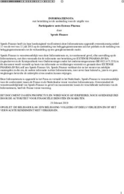 Informatienota - EXTENSE PHARMA BVBA - FSMA
