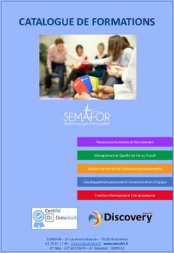 CATALOGUE DE FORMATIONS - Semafor