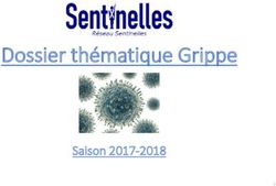 Dossier thématique Grippe - Saison 2017-2018 - réseau Sentinelles