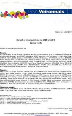 Conseil communautaire du mardi 25 juin 2019 Compte-rendu - Pays Voironnais