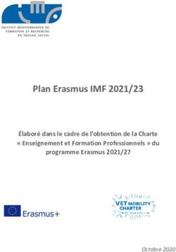 Plan Erasmus IMF 2021/23 - &Eacute;labor&eacute; dans le cadre de l'obtention de la Charte " Enseignement et Formation Professionnels " du programme Erasmus 2021/27