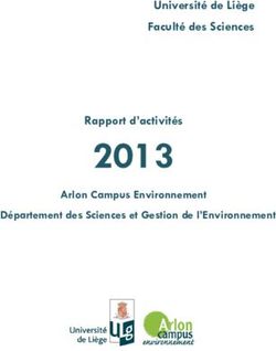 2013 Université de Liège Faculté des Sciences