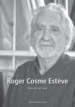 Roger Cosme Estève Texte de Luc Lang - Galerie Convergences