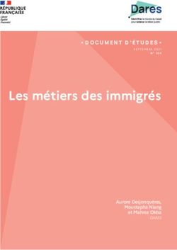 Les métiers des immigrés - DOCUMENT D'ÉTUDES - Aurore Desjonquères, Moustapha Niang et Mahrez Okba - Dares