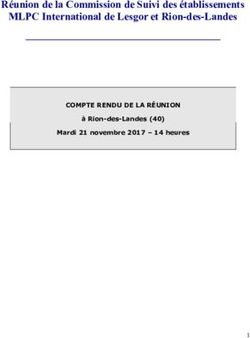 Réunion de la Commission de Suivi des établissements MLPC International de Lesgor et Rion-des-Landes - COMPTE RENDU DE LA RÉUNION à ...