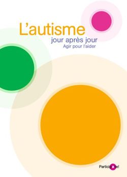 L'autisme jour après jour - Agir pour l'aider - Participate! Autisme