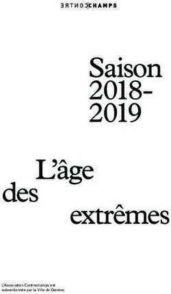 Saison 2018- 2019 L'âge des extrêmes - Contrechamps