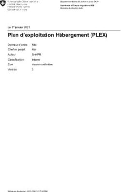 Plan d'exploitation Hébergement (PLEX)