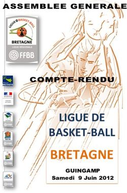 BRETAGNE LIGUE DE BASKET-BALL - ASSEMBLEE GENERALE - COMPTE -RENDU