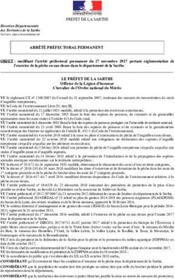 ARRÊTÉ PRÉFECTORAL PERMANENT