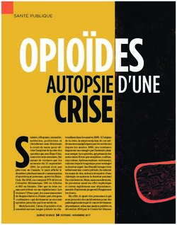 OPIO&Iuml;DES CRISE AUTOPSIE D'UNE - CACTUS MONTR&Eacute;AL