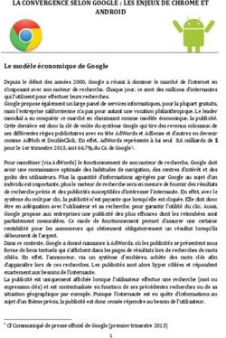 LA CONVERGENCE SELON GOOGLE : LES ENJEUX DE CHROME ET ANDROID