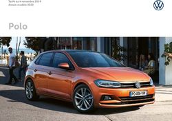 Polo Tarifs au 4 novembre 2019 Année-modèle 2020 - Volkswagen