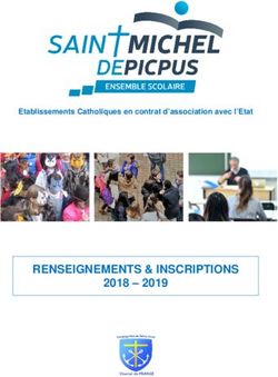 RENSEIGNEMENTS & INSCRIPTIONS 2018 - 2019 - Etablissements Catholiques en contrat d'association avec l'Etat - Saint Michel de Picpus