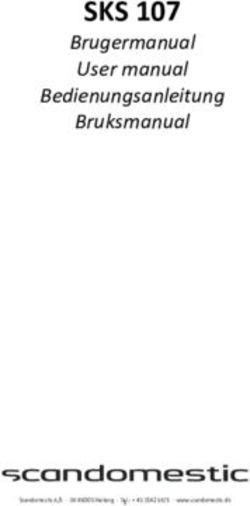 SKS 107 Brugermanual User manual Bedienungsanleitung Bruksmanual - Scandomestic