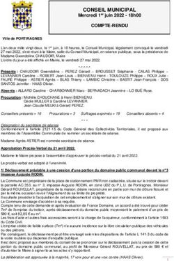 CONSEIL MUNICIPAL Mercredi 1er juin 2022 - 18h00