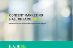 CONTENT MARKETING HALL OF FAME 2018 - Les meilleurs cases de marketing de contenu belges - Belgian Association of ...