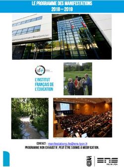Le programme des manifestations 2018 2019 - Programme non exhaustif, peut être soumis à modification - École normale ...