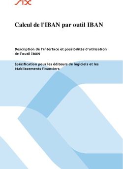 Calcul de l'IBAN par outil IBAN - Description de l'interface et ...