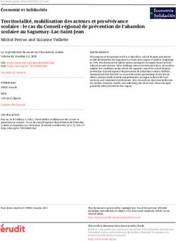 Territorialité, mobilisation des acteurs et persévérance scolaire : le cas du Conseil régional de prévention de l'abandon scolaire au ...